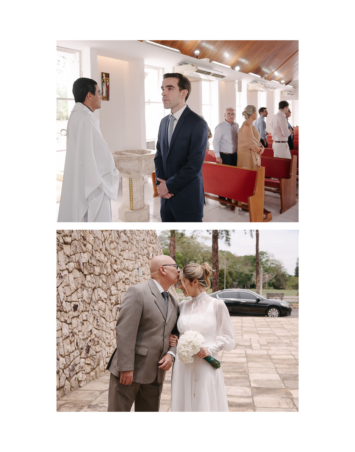 Retrato Romântico em SJC: A beleza de São José dos Campos. O casal em um momento único pós-cerimônia. Fotógrafo de casamento em SJC para fotos criativas e apaixonantes.