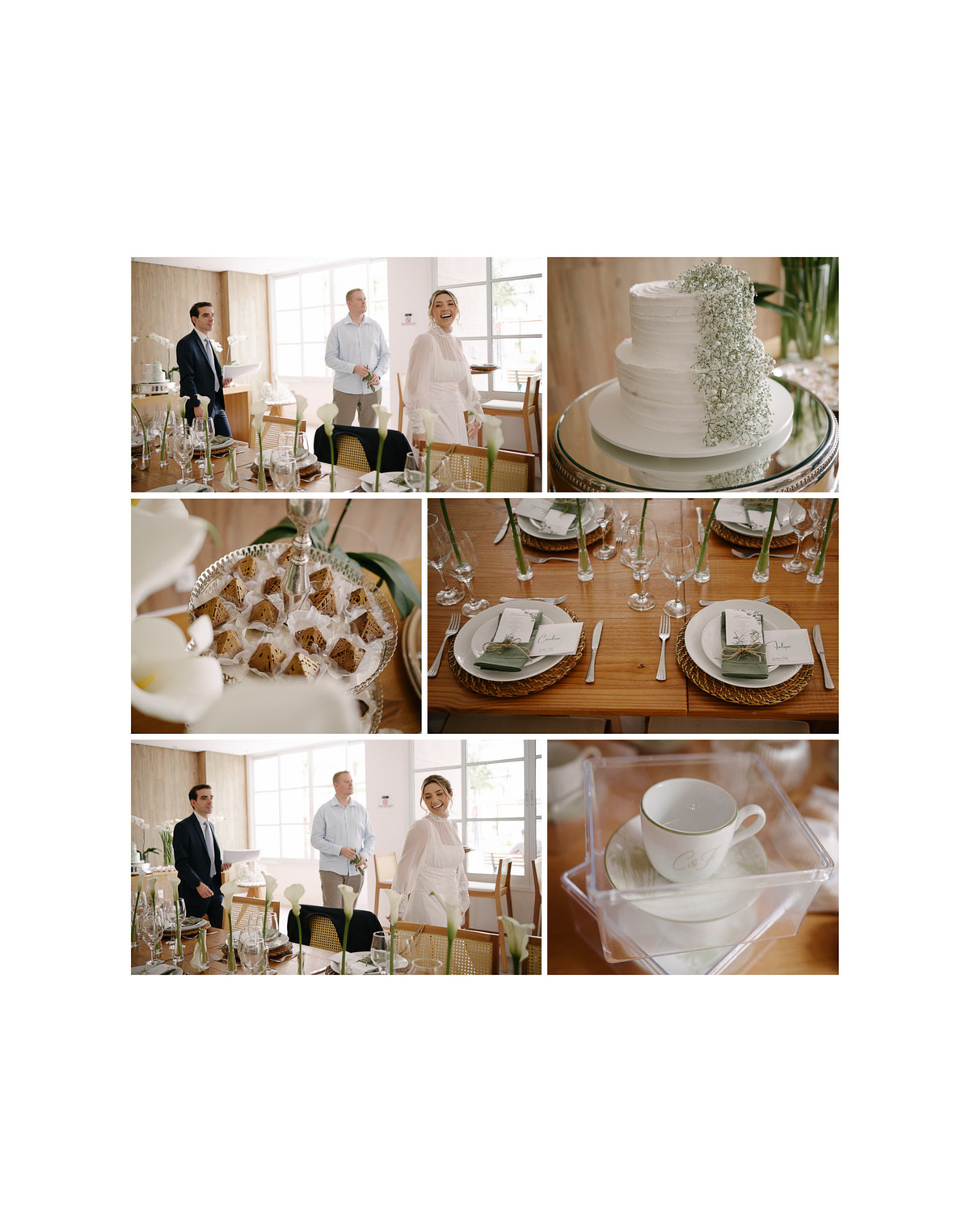 Decoração da Celebração em SJC. A mesa e o ambiente preparados para a festa. Fotógrafo de casamento em São José dos Campos: registrando a atmosfera da recepção.