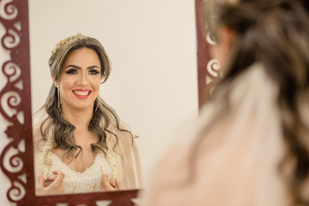 a noiva no seu dia mais importante