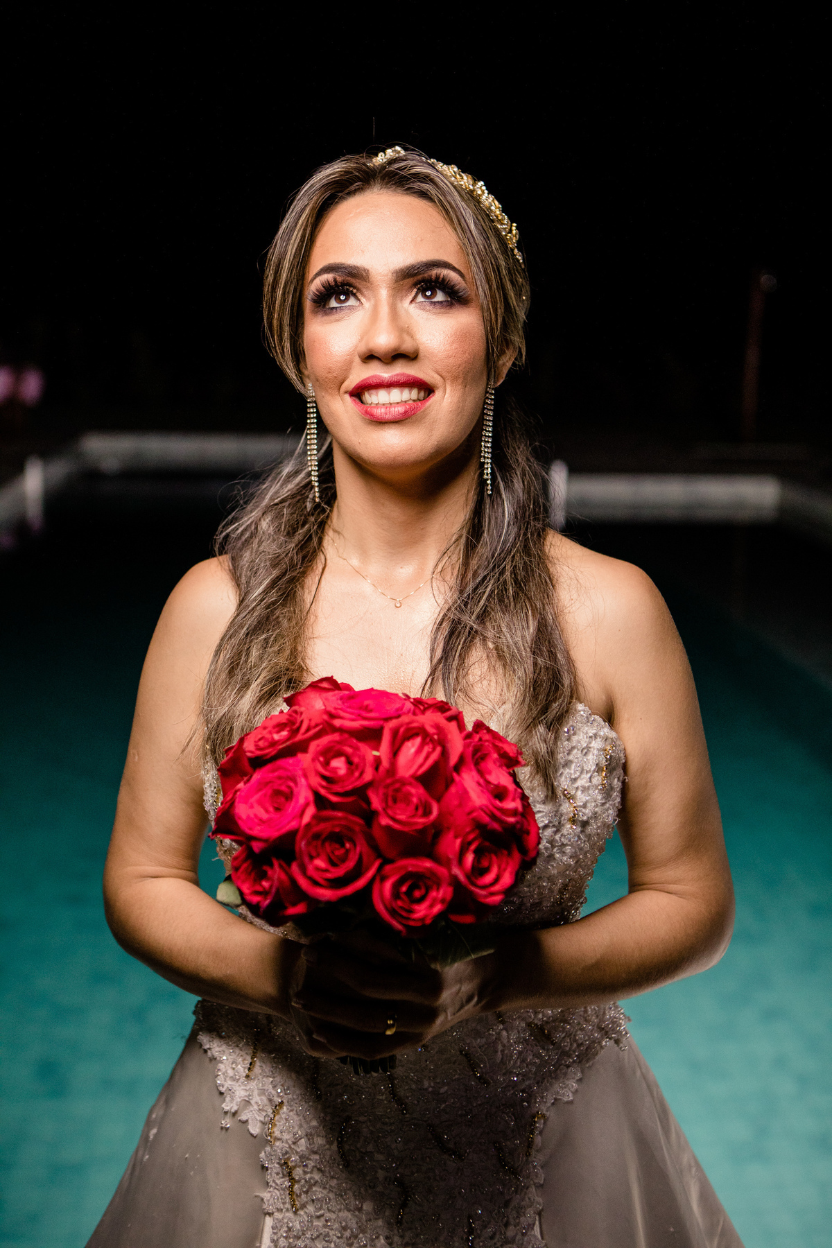 a noiva no dia do seu casamento