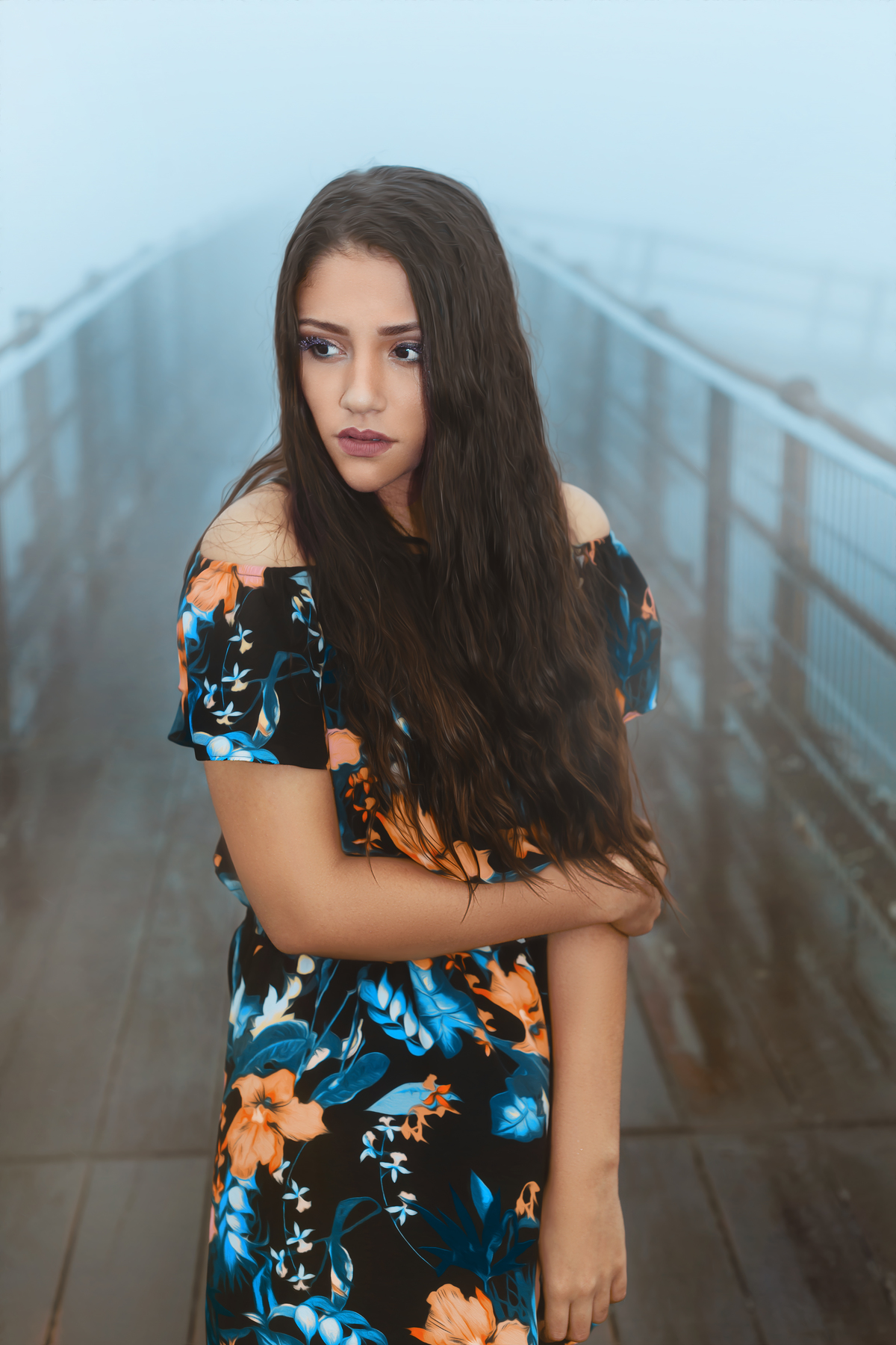 ensaio fotografico book debutante 15 anos Paranapiacaba em Santo Andre | inspiracao ideias criatividade poses modelo neblina trem trilho | fotografo em Guaruja Ton Prans Fotografia