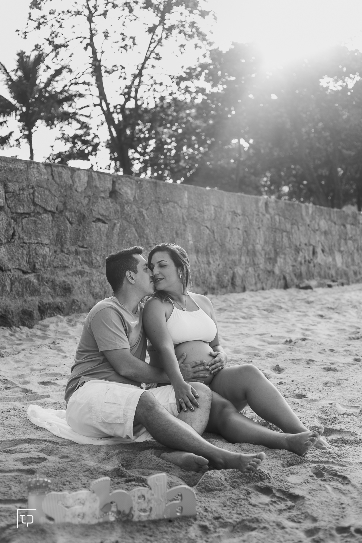 ensaio gestante gestante da fernanda na praia do guaiuba gravida gravidinha bebe newborn nascimento barriga barrigão fotografo em Guaruja Ton Prans Fotografia