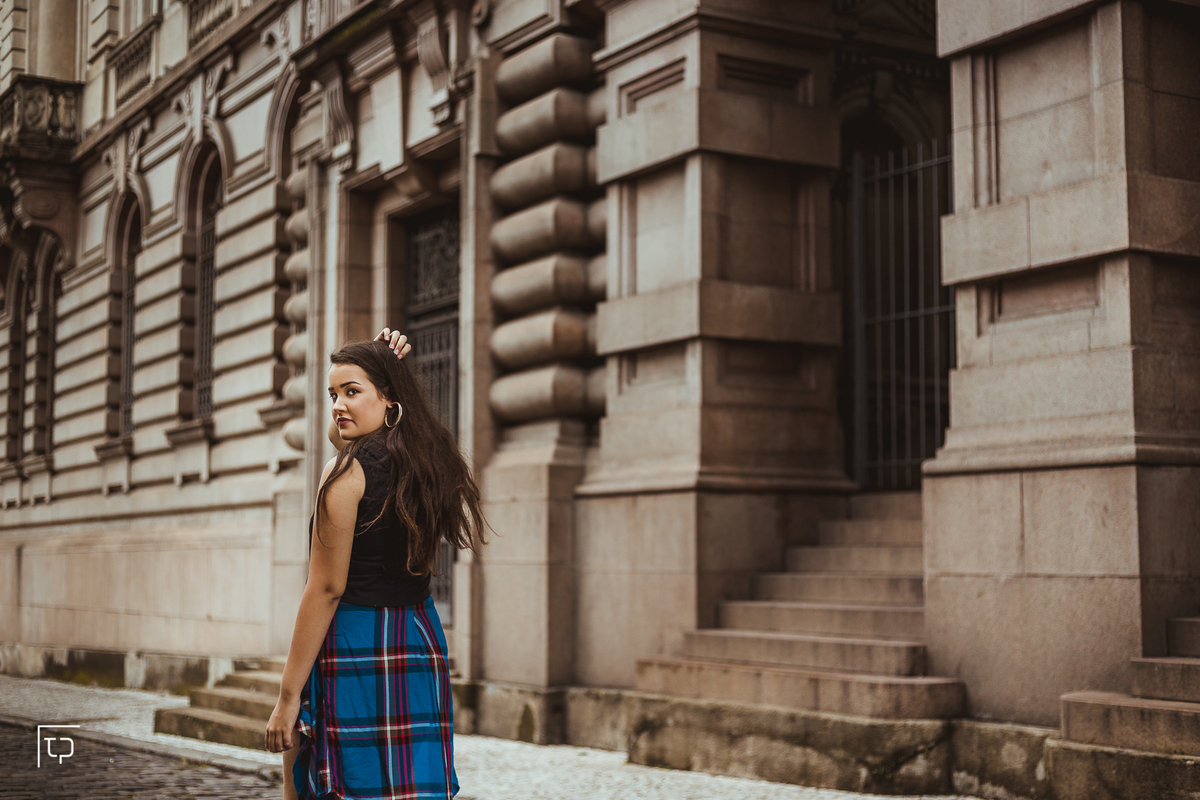 ensaio fotografico book debutante 15 anos jardim botanico e centro historico de santos | inspiracao ideias criatividade poses modelo | fotografo em Guaruja Ton Prans Fotografia