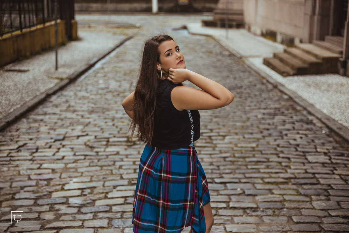 ensaio fotografico book debutante 15 anos jardim botanico e centro historico de santos | inspiracao ideias criatividade poses modelo | fotografo em Guaruja Ton Prans Fotografia