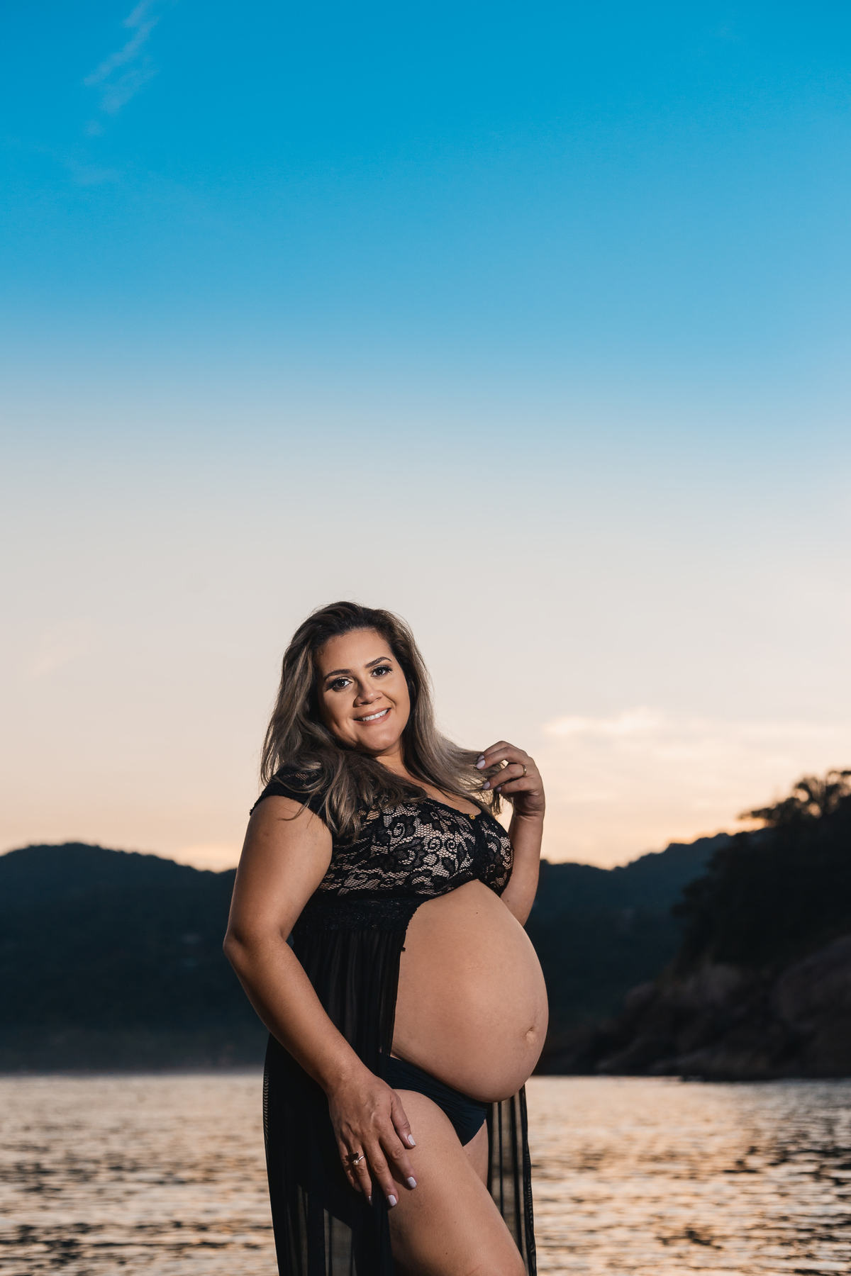 ensaio gestante da Silmara na Praia das Conchas gestante gravida gravidinha bebe newborn nascimento barriga barrigão fotografo em Guaruja Ton Prans Fotografia