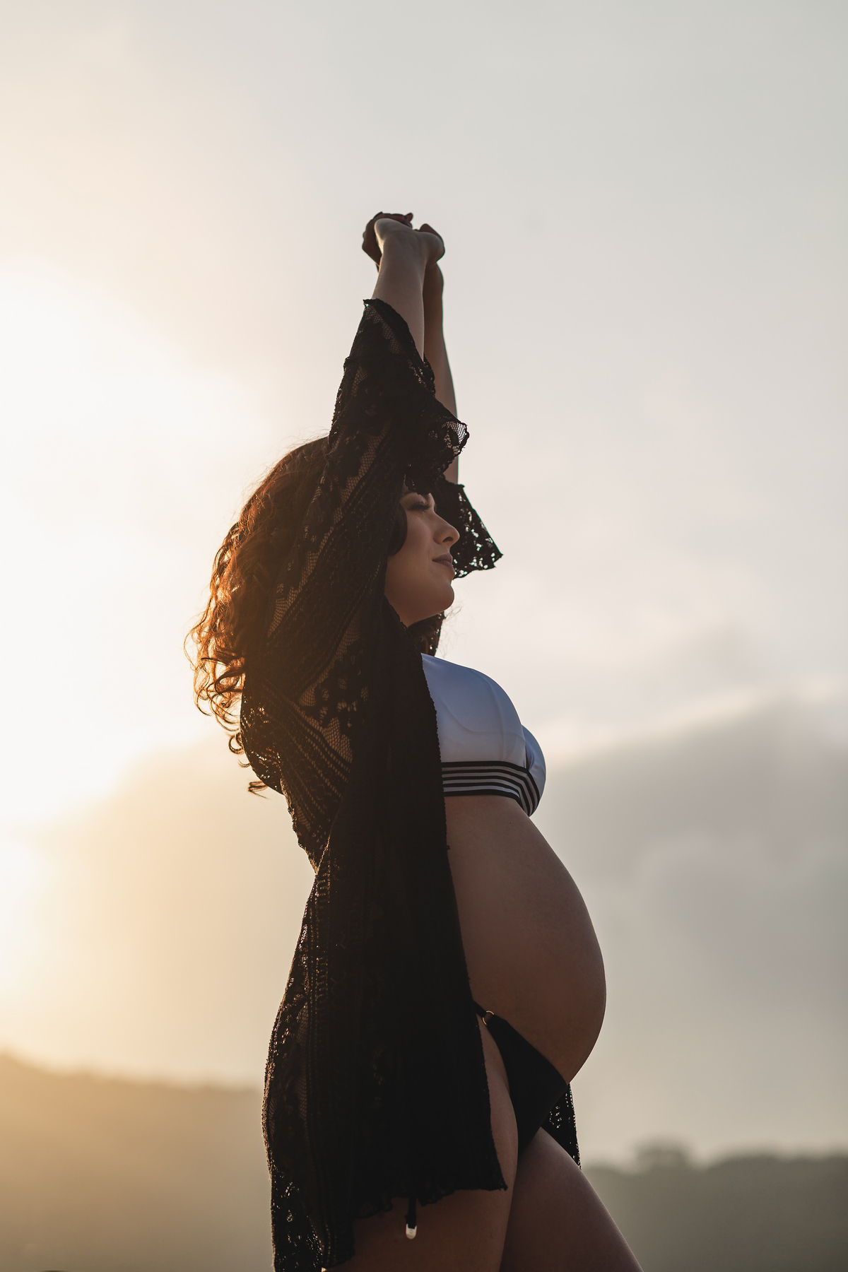 ensaio gestante da Amanda na Praia do Guaiúba gestante gravida gravidinha bebe newborn nascimento barriga barrigão fotografo em Guaruja Ton Prans Fotografia