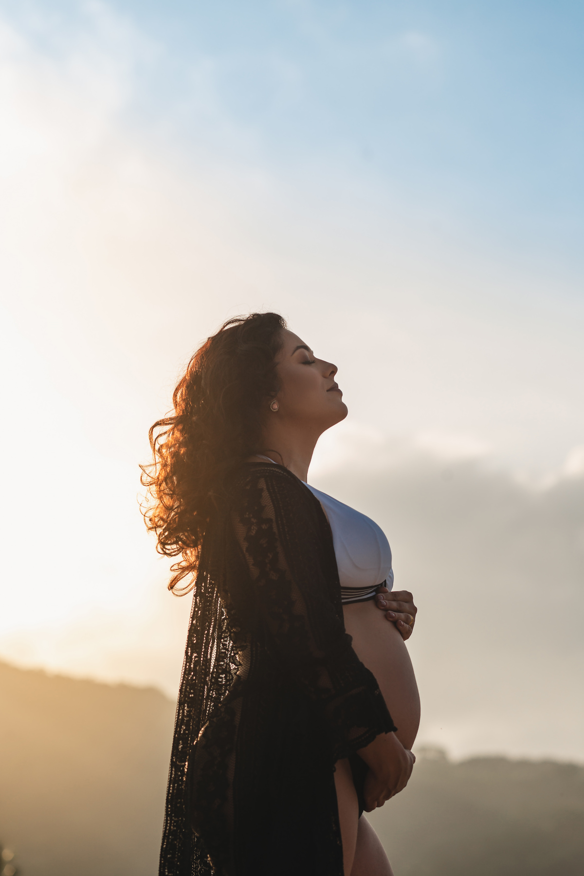 ensaio gestante da Amanda na Praia do Guaiúba gestante gravida gravidinha bebe newborn nascimento barriga barrigão fotografo em Guaruja Ton Prans Fotografia