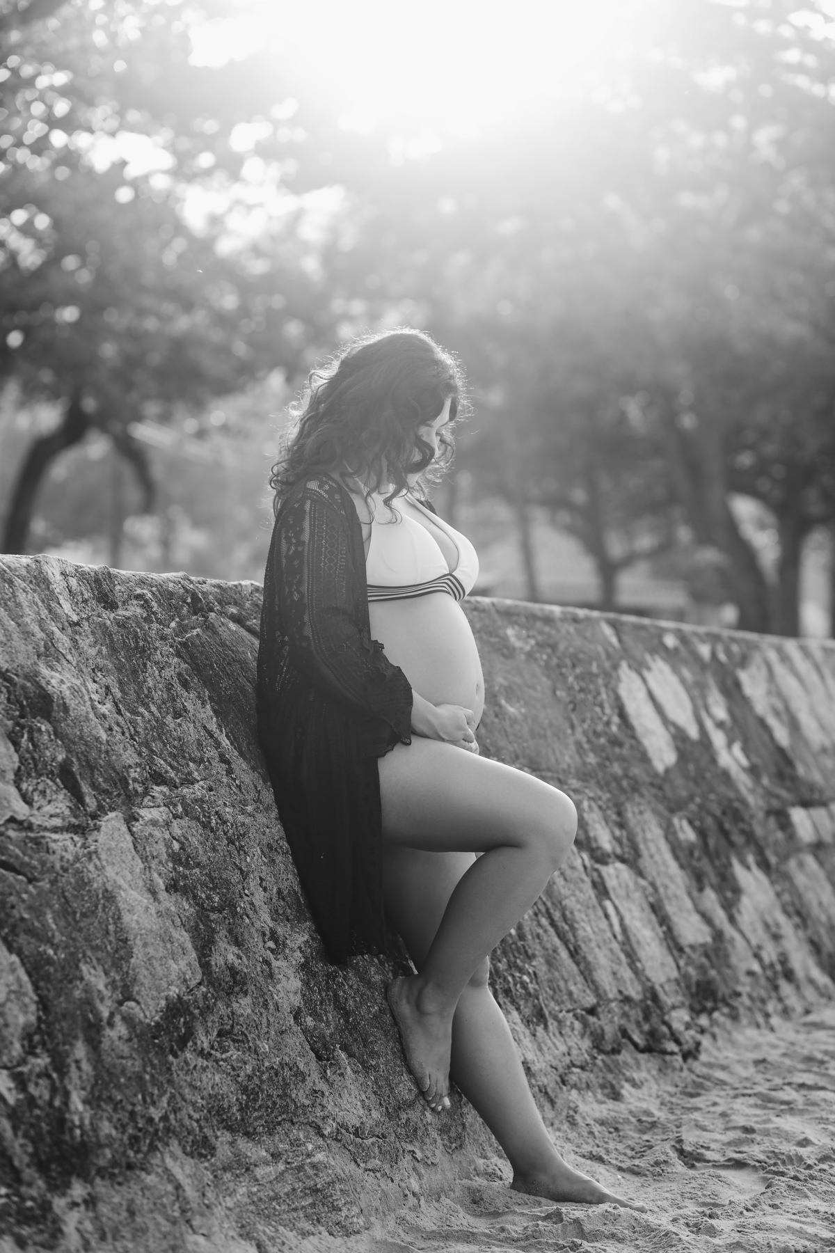 ensaio gestante da Amanda na Praia do Guaiúba gestante gravida gravidinha bebe newborn nascimento barriga barrigão fotografo em Guaruja Ton Prans Fotografia