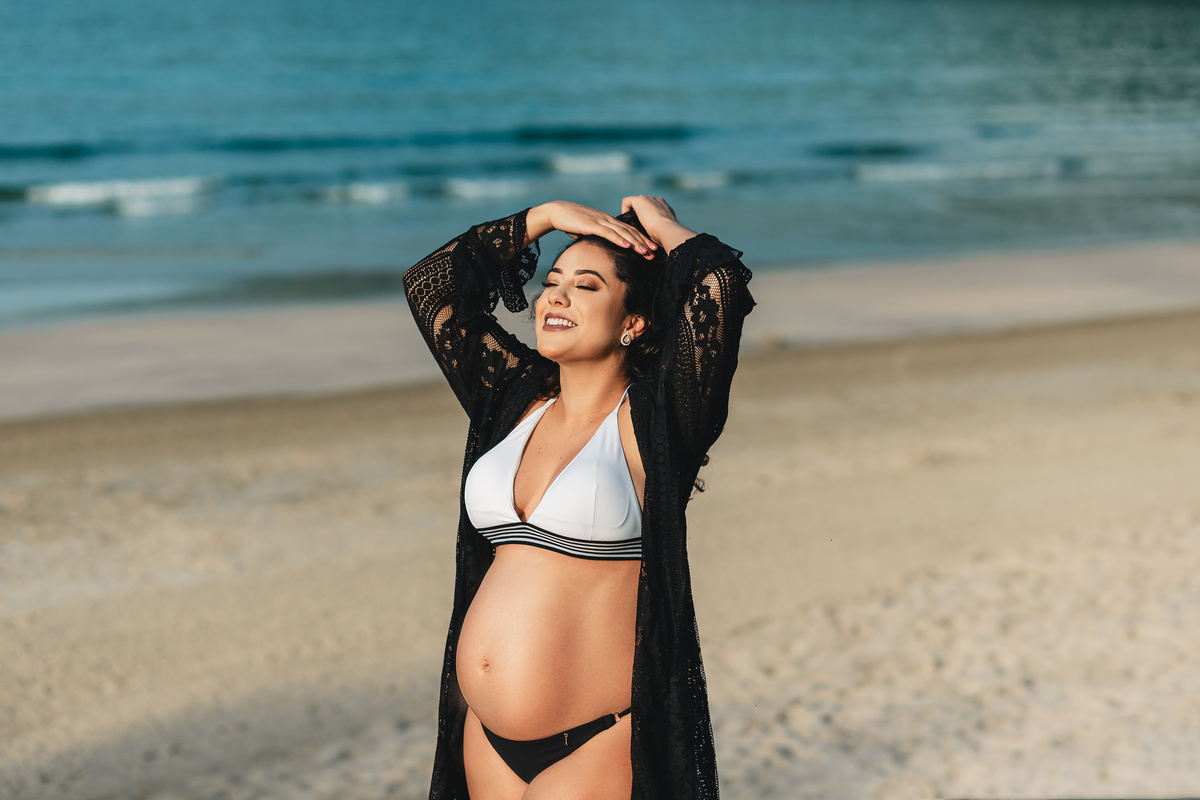 ensaio gestante da Amanda na Praia do Guaiúba gestante gravida gravidinha bebe newborn nascimento barriga barrigão fotografo em Guaruja Ton Prans Fotografia