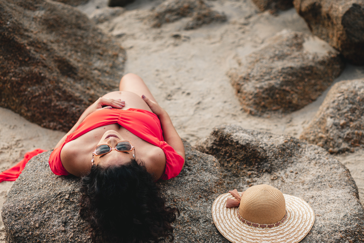 ensaio gestante da Amanda na Praia do Guaiúba gestante gravida gravidinha bebe newborn nascimento barriga barrigão fotografo em Guaruja Ton Prans Fotografia