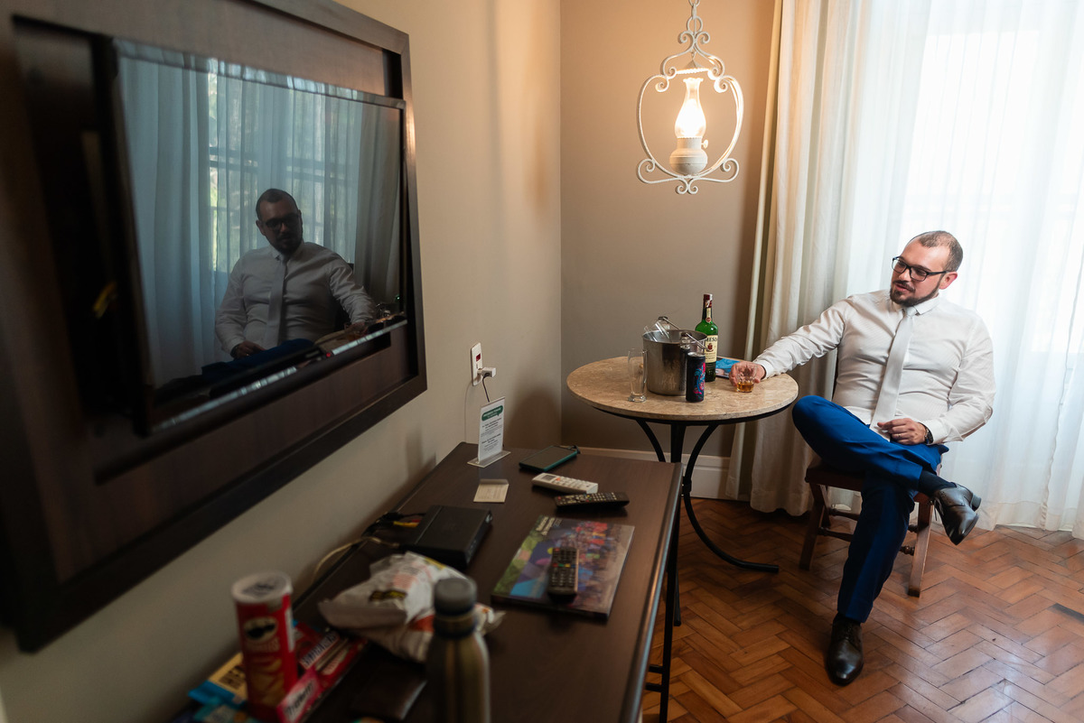 Making of do noivo - Hotel Bela Vista em Volta Redonda, fotógrafo de casamento diego souza fotografia