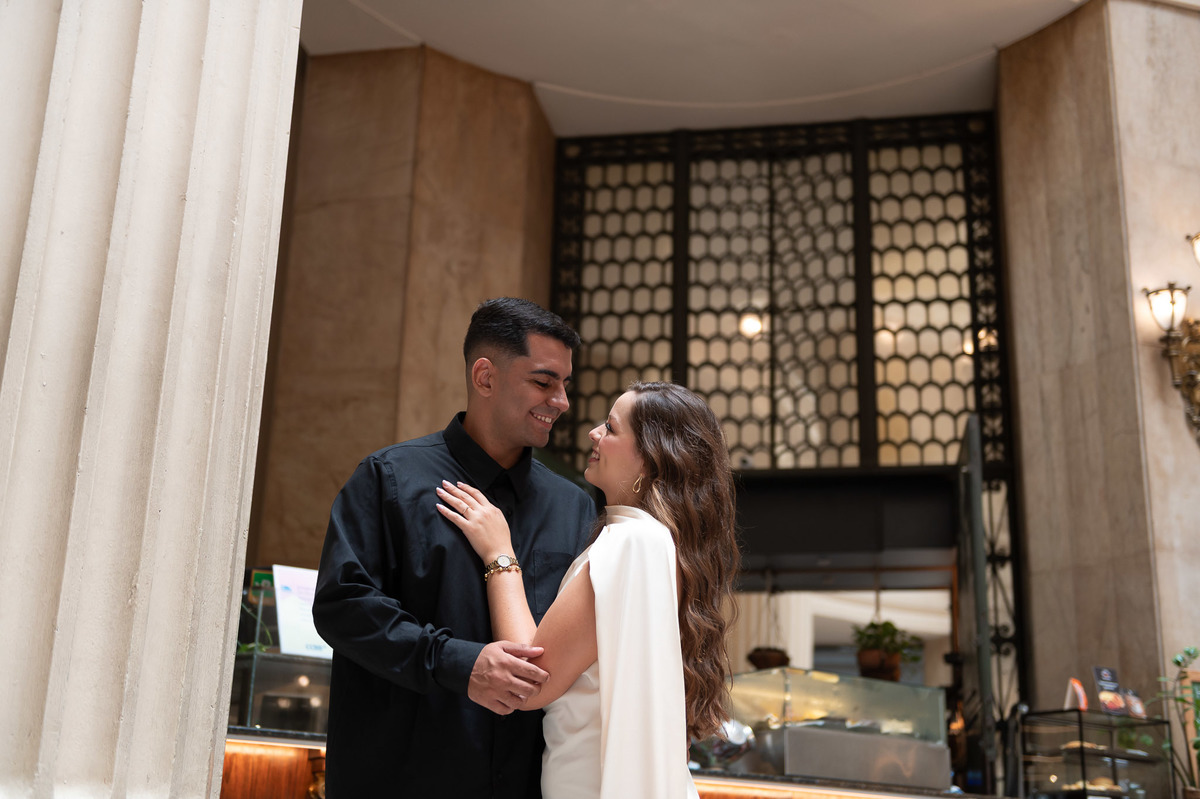 Ensaio Pré Wedding Letícia e Gabriel CCBB - Rio de Janeiro-RJ