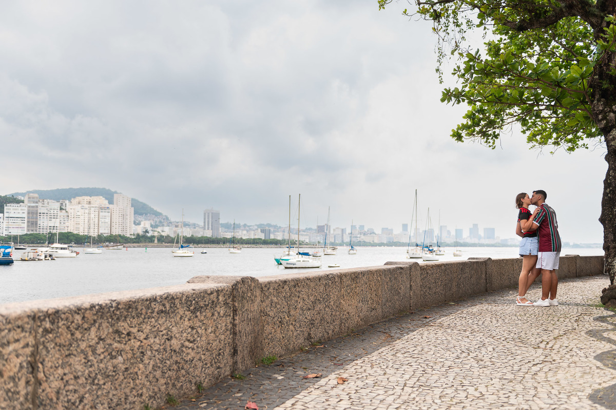 Ensaio Pré Wedding Letícia e Gabriel Mureta da Urca - Rio de Janeiro-RJ