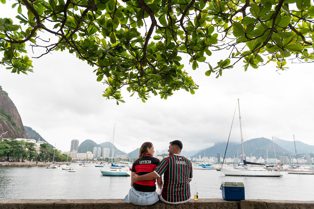 Ensaio Pré Wedding Letícia e Gabriel Mureta da Urca - Rio de Janeiro-RJ