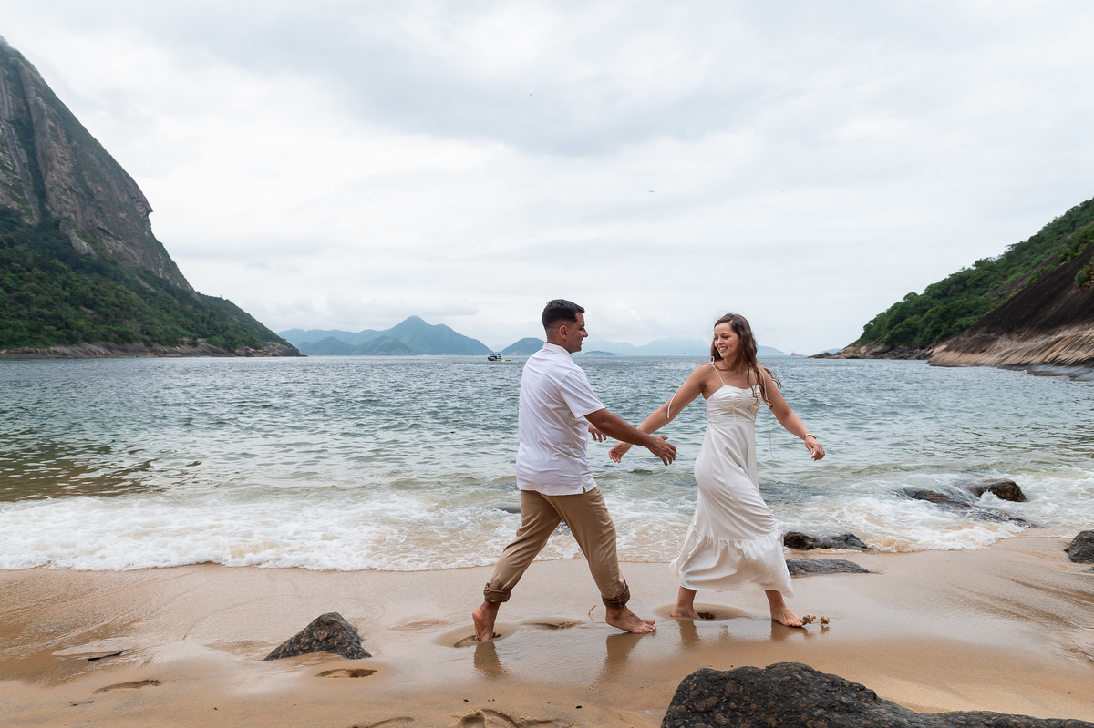 Ensaio Pré Wedding Letícia e Gabriel Mureta da Urca - Rio de Janeiro-RJ