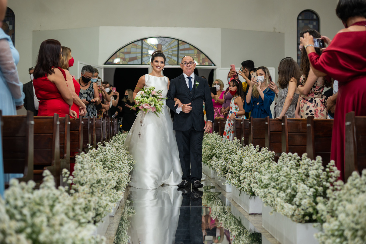 Casamento Nathany e Thiago na Igreja São Luiz Gonzaga em Volta Redonda-RJ, fotógrafo Diego Souza Fotografia
