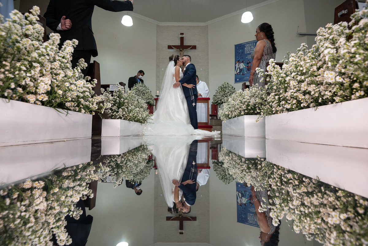 Casamento Nathany e Thiago na Igreja São Luiz Gonzaga em Volta Redonda-RJ, fotógrafo Diego Souza Fotografia