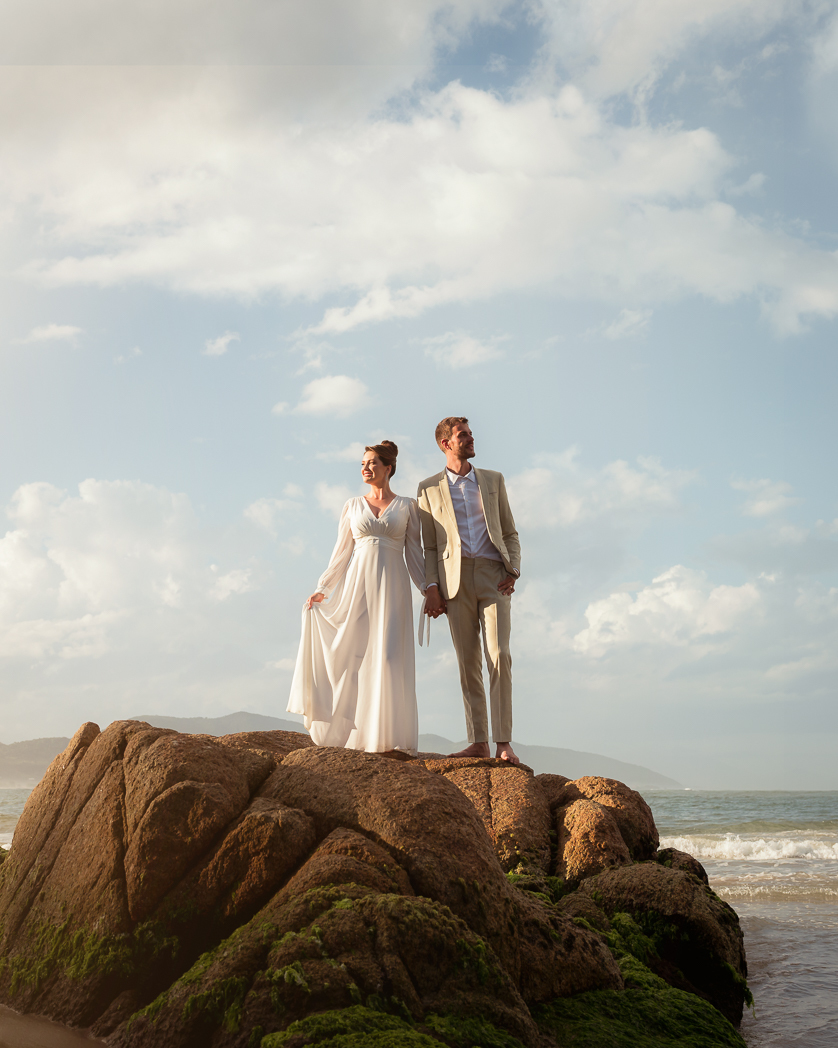 casamento em Garopaba em santa cataria noivos Fernanda e Marcelo