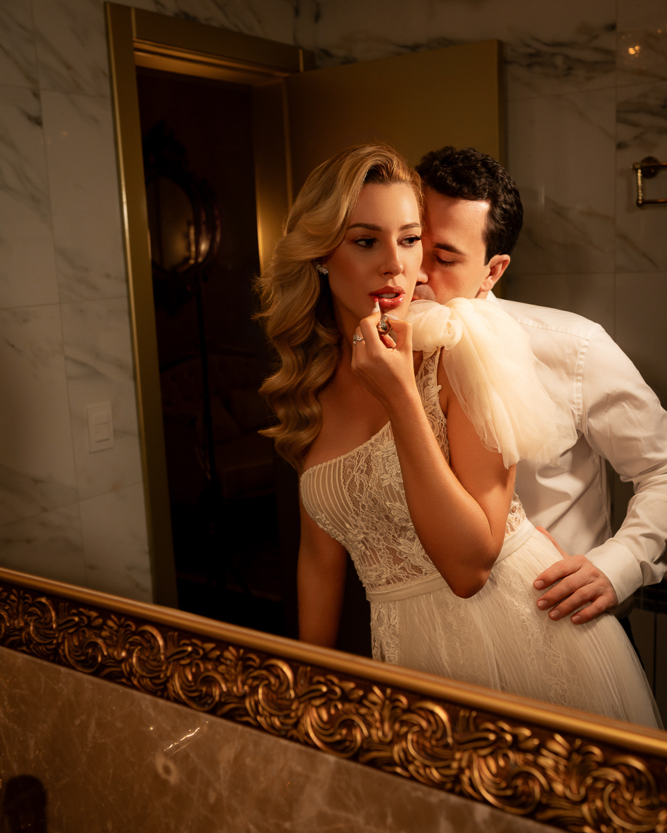 fashion wedding elegante no hotel colline de france em gramado ensaio fotografico de casal Lucieli e Ettor