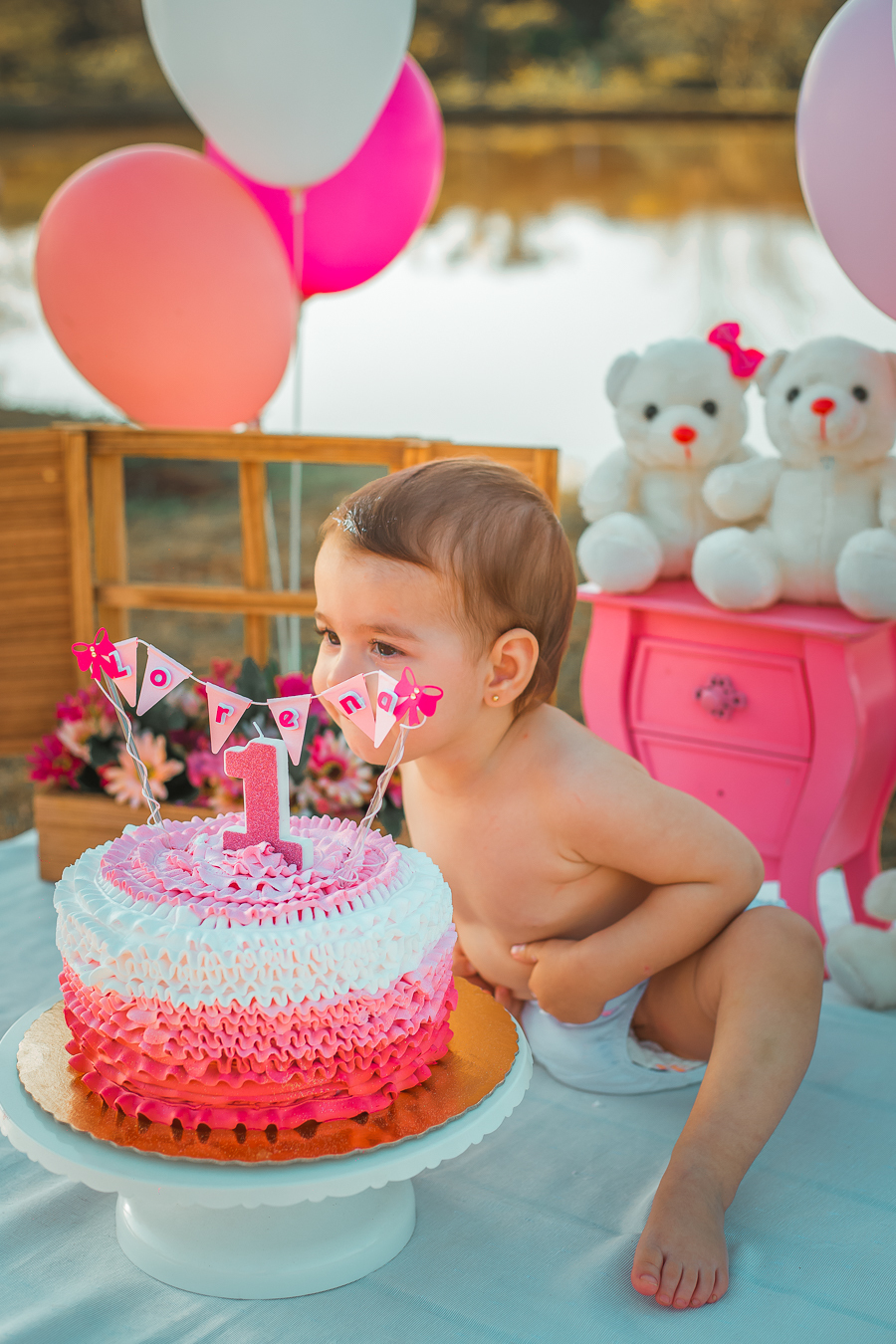 Ensaio Smash the cake Suellen Oliveira Maringá Paraná