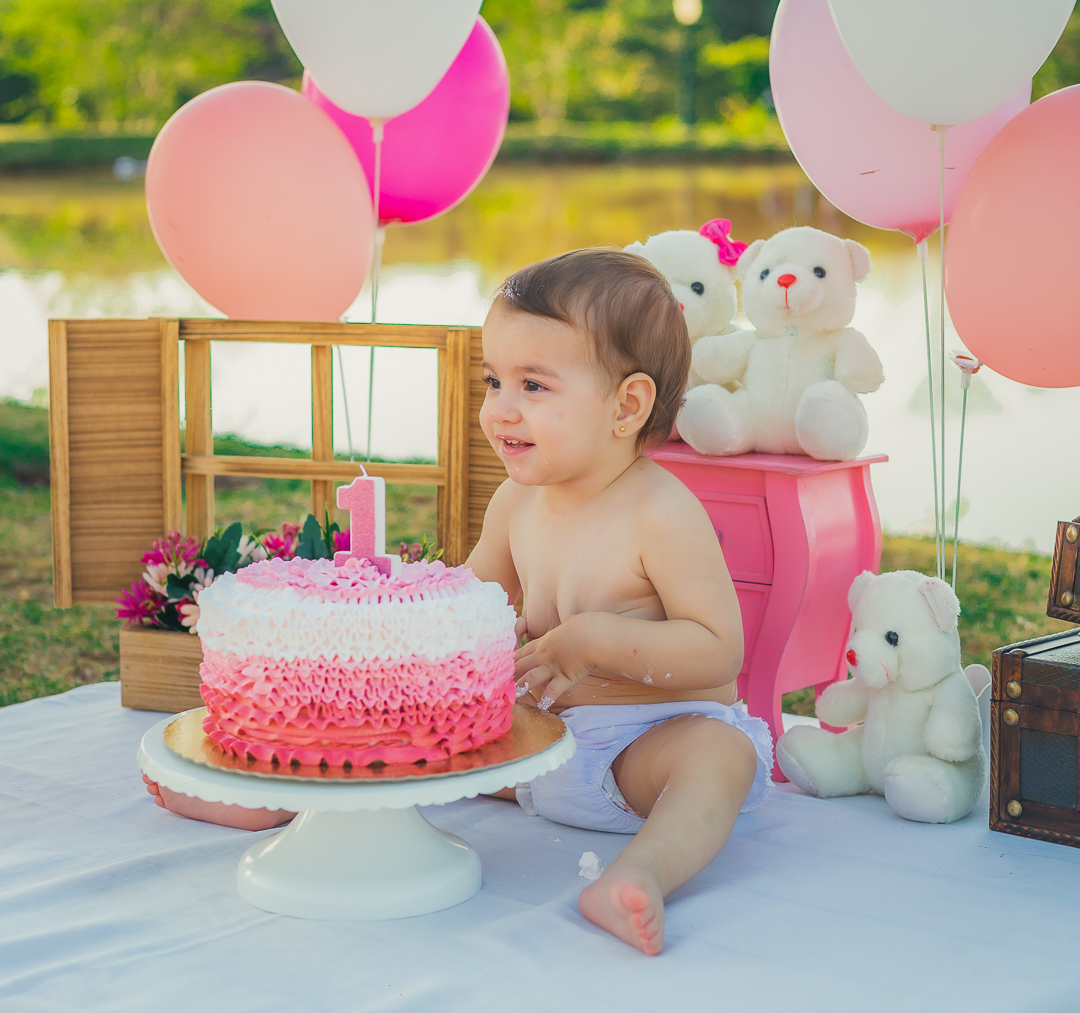 Ensaio Smash the cake Suellen Oliveira Maringá Paraná