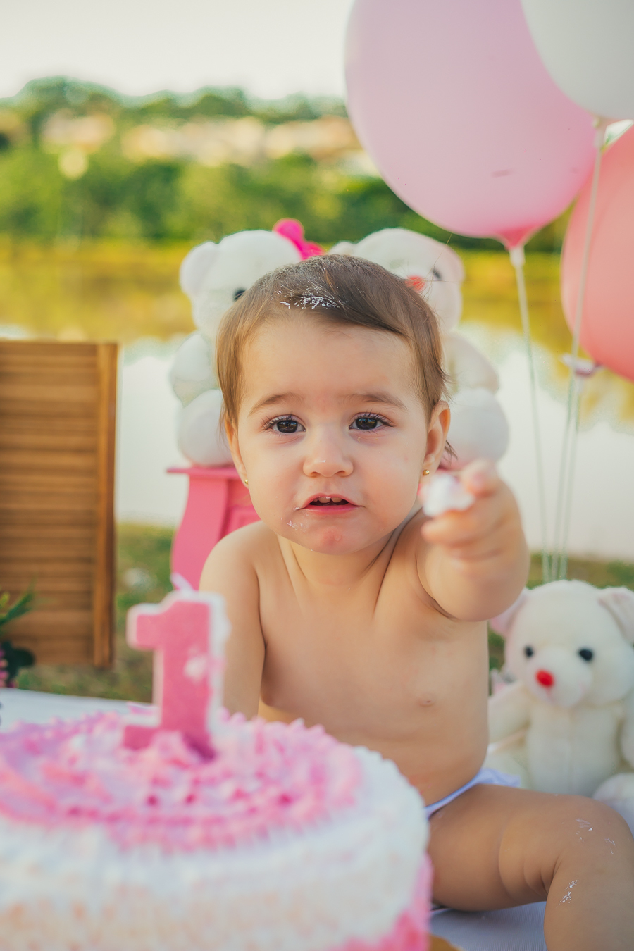 Ensaio Smash the cake Suellen Oliveira Maringá Paraná