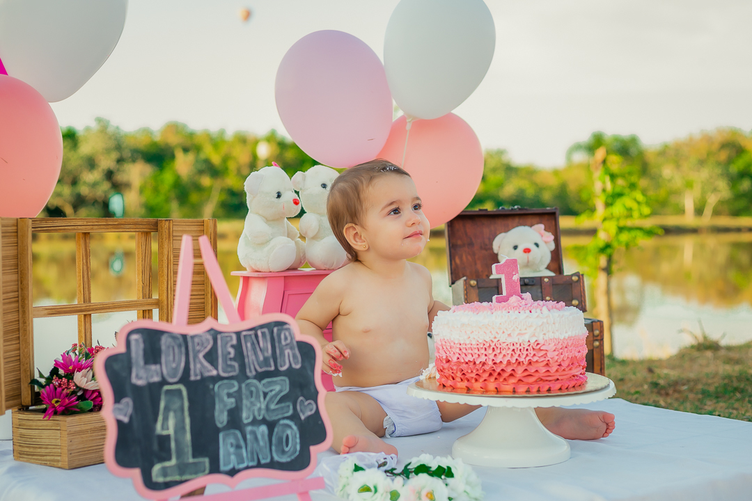 Ensaio Smash the cake Suellen Oliveira Maringá Paraná