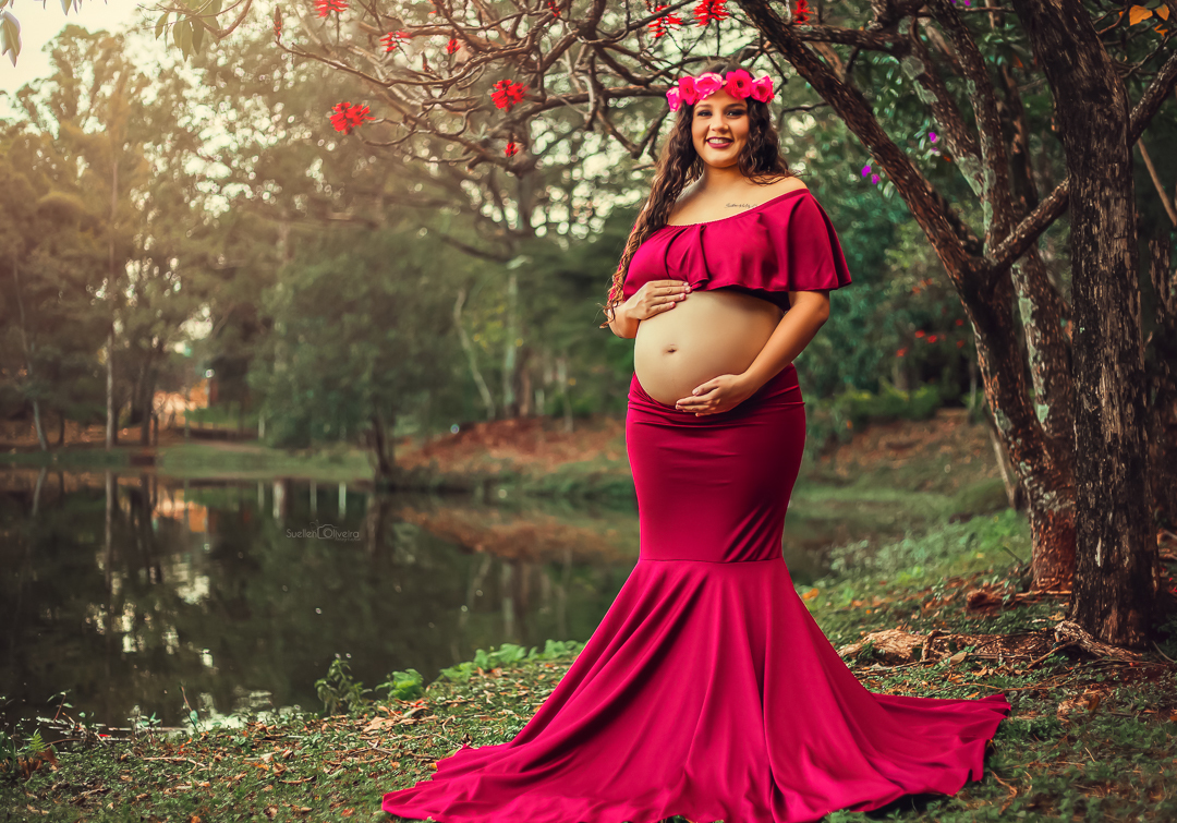 gravida sozinha barriga de fora