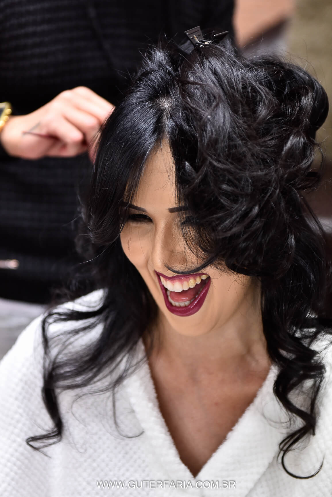, Fotografo de casamento, Noiva feliz, noiva sorrindo, Le Beauté Coiffeur, Americana