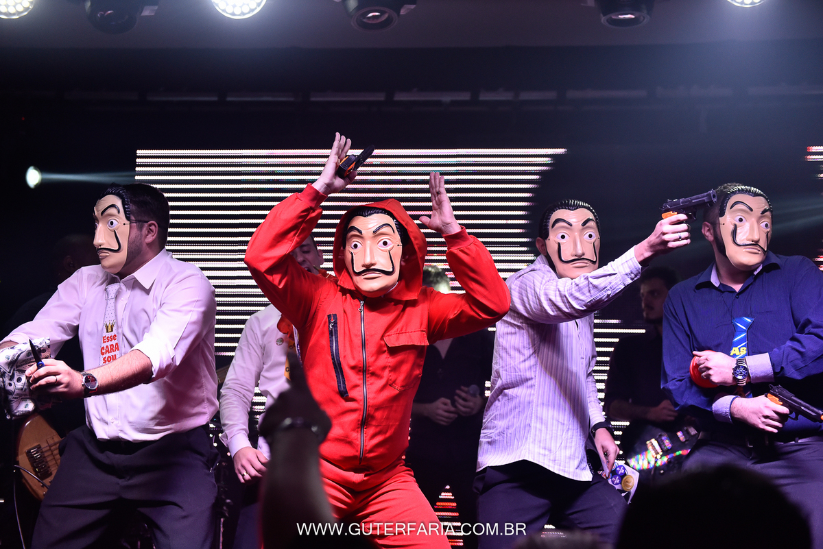 ganster, mascara para casamento, gravata