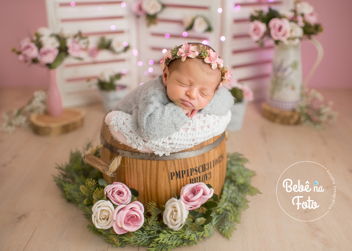 newborn no estúdio