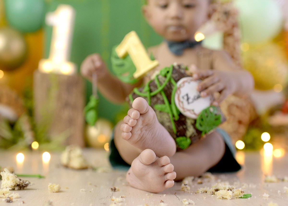 bolo decorado safari