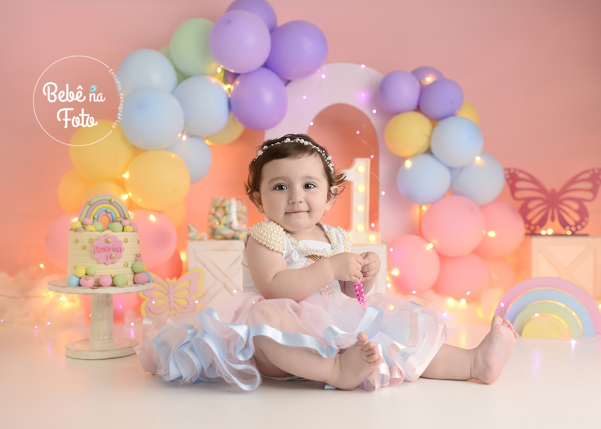 smash the cake arco íris