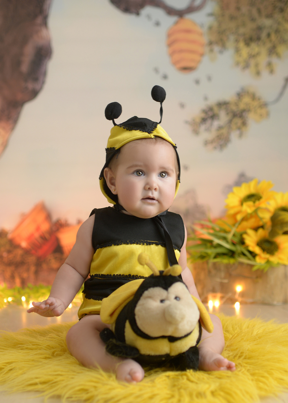 ensaio mensal bebê 7 meses