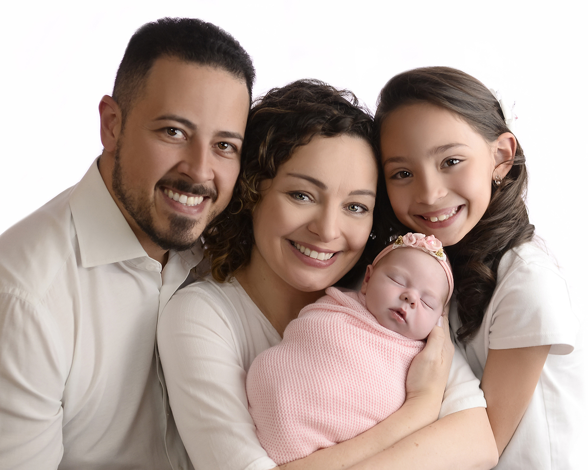 foto de família newborn