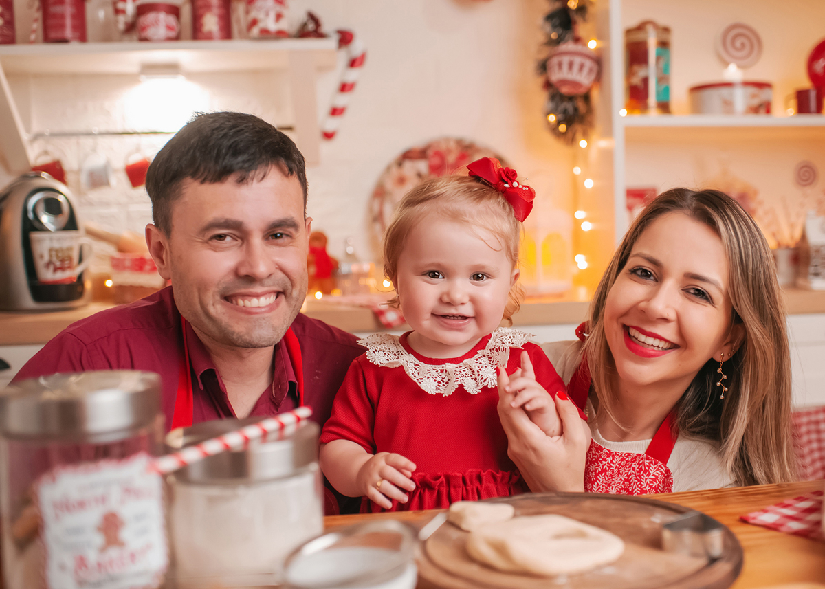 ceia de natal em familia