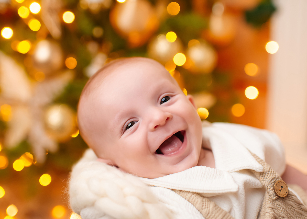 ensaio de natal de bebê