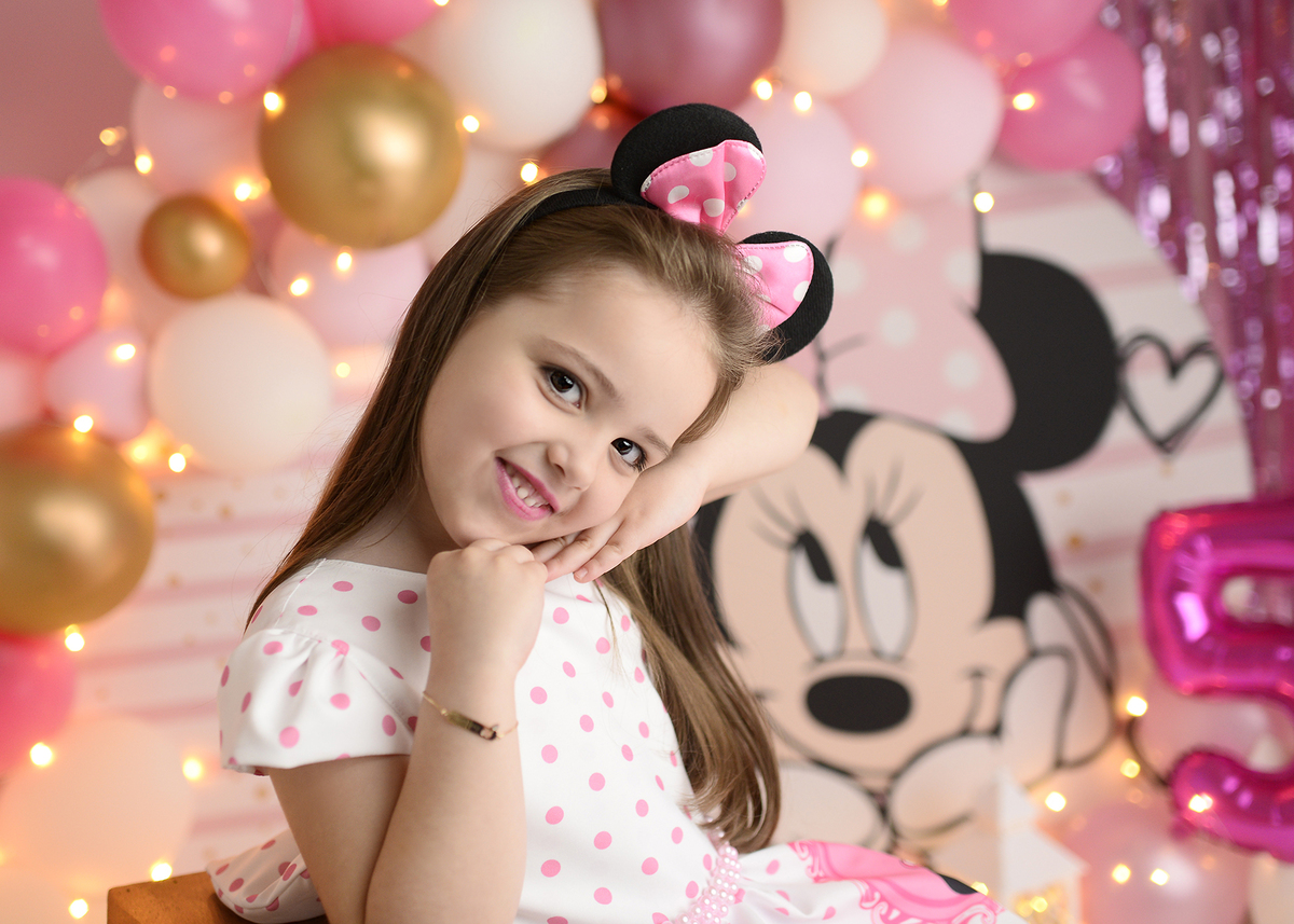 ensaio infantil minnie rosa