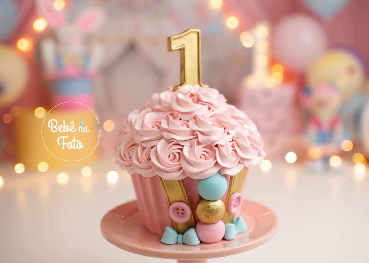 bolo temático circo rosa