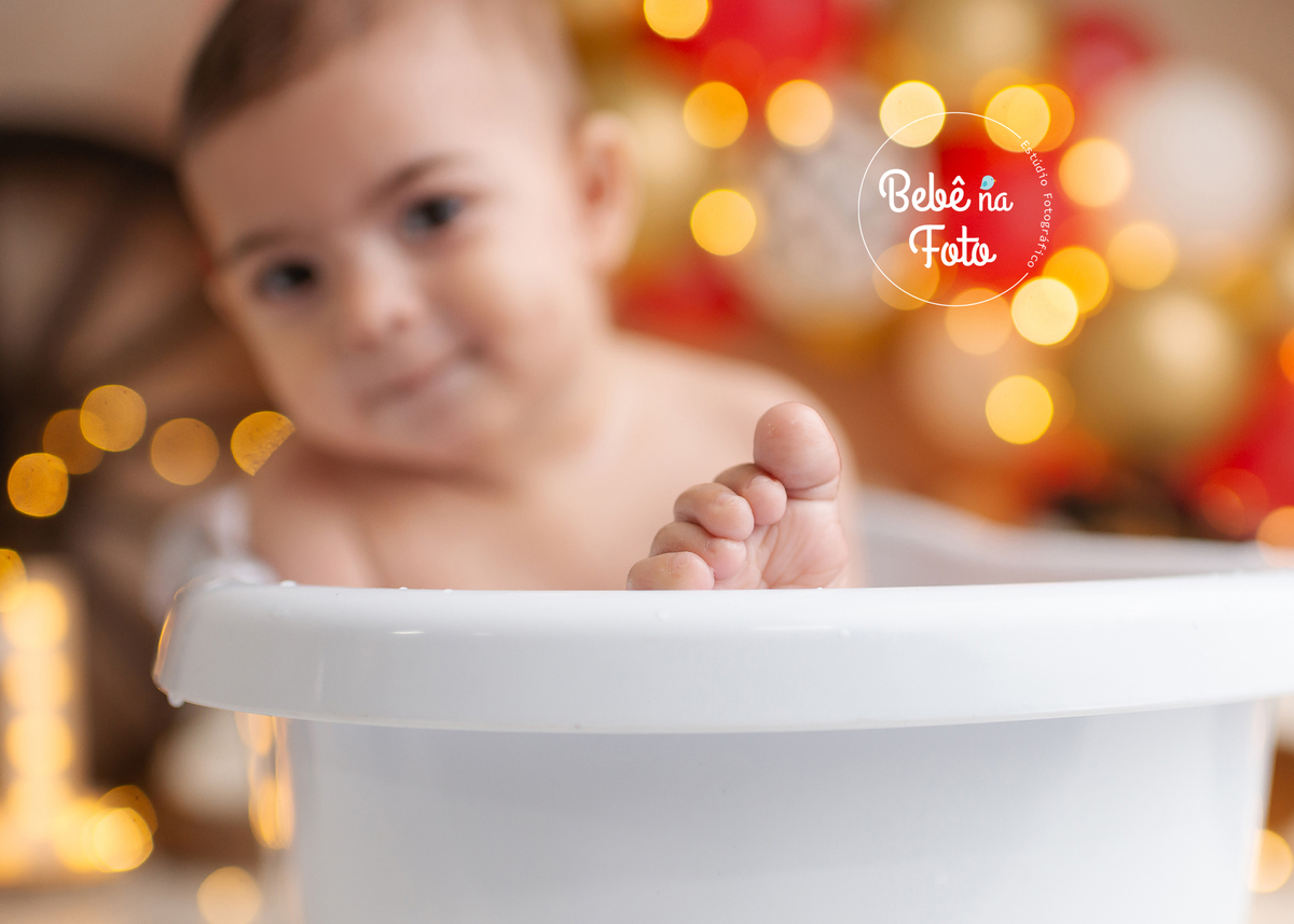 hora do banho no ensaio