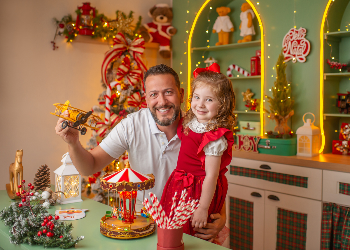ensaio de natal em familia