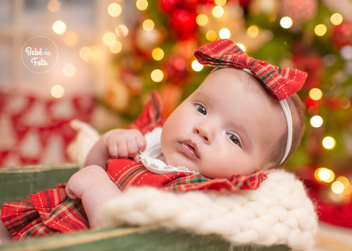 ensaio de natal bebê