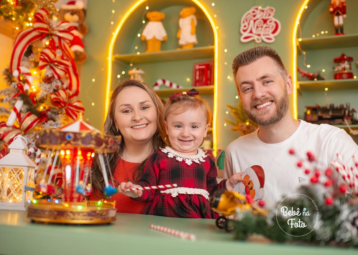 ensaio de natal em familia