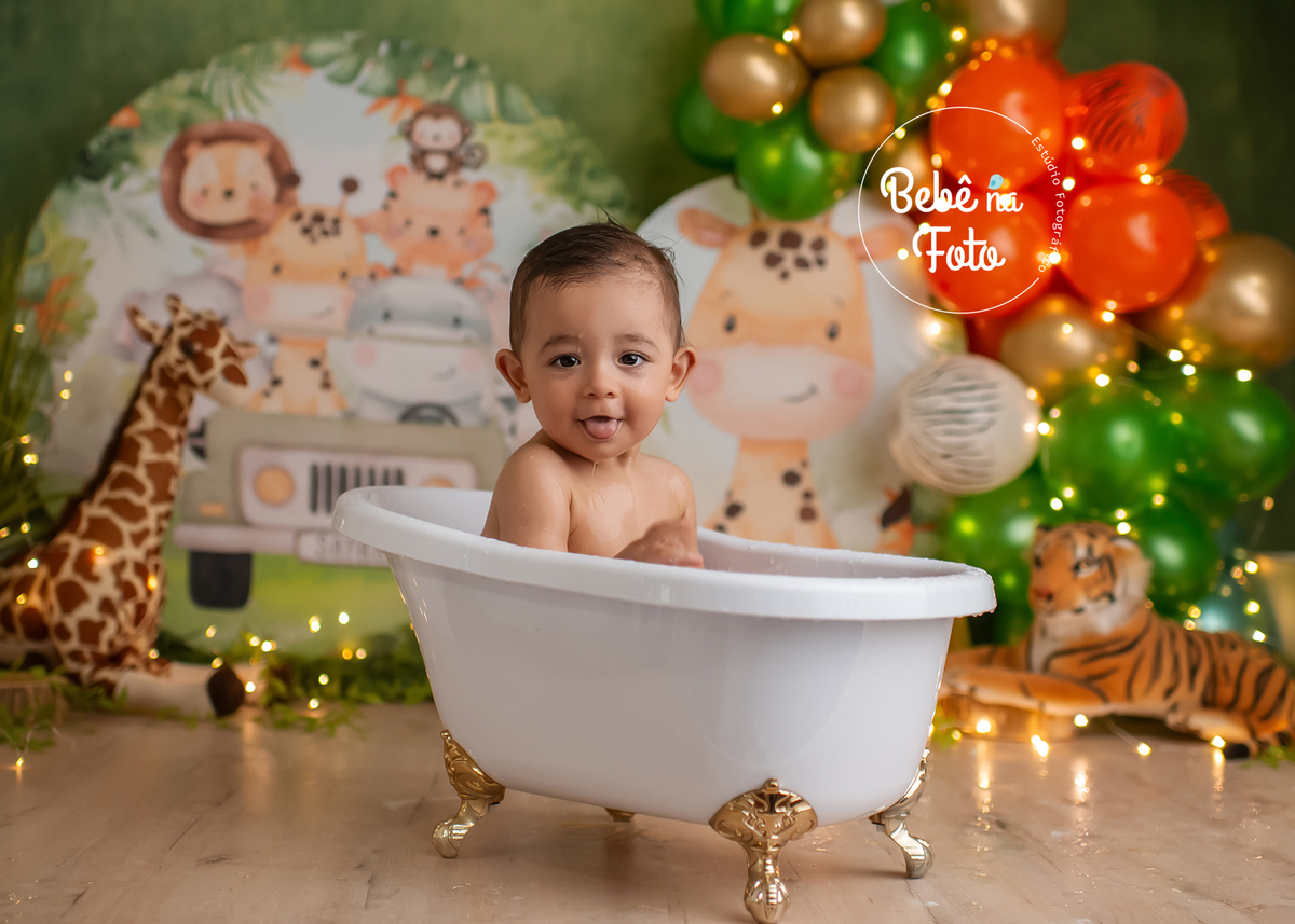 hora do banho safari