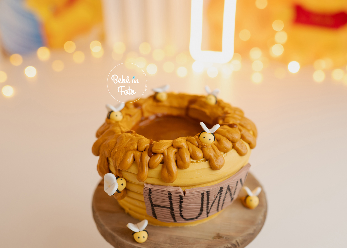 bolo personalizado ursinho pooh