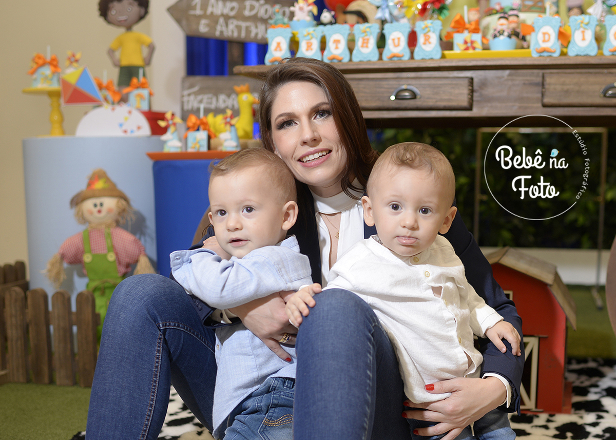 feste de 1 aninho de gêmeos