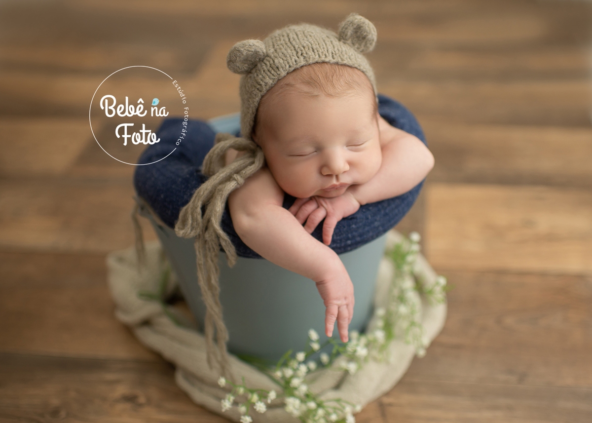 newborn no baldinho