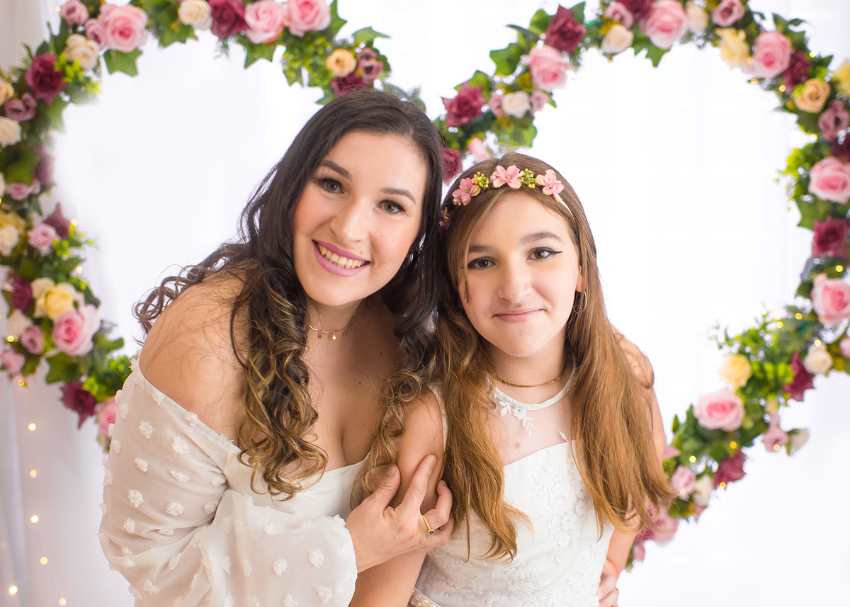 ensaio dia das mães em estúdio