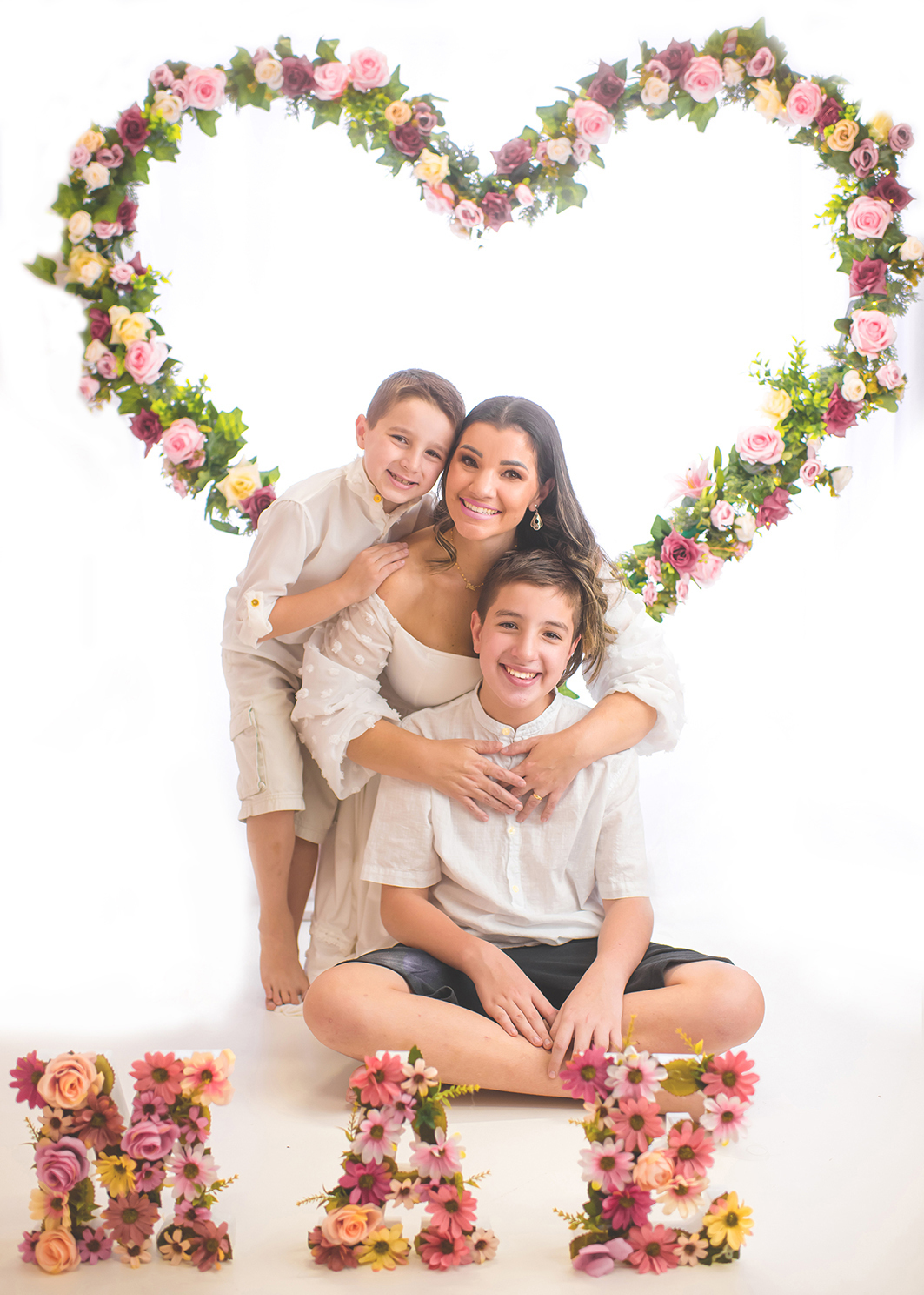 book dia das mães com flores