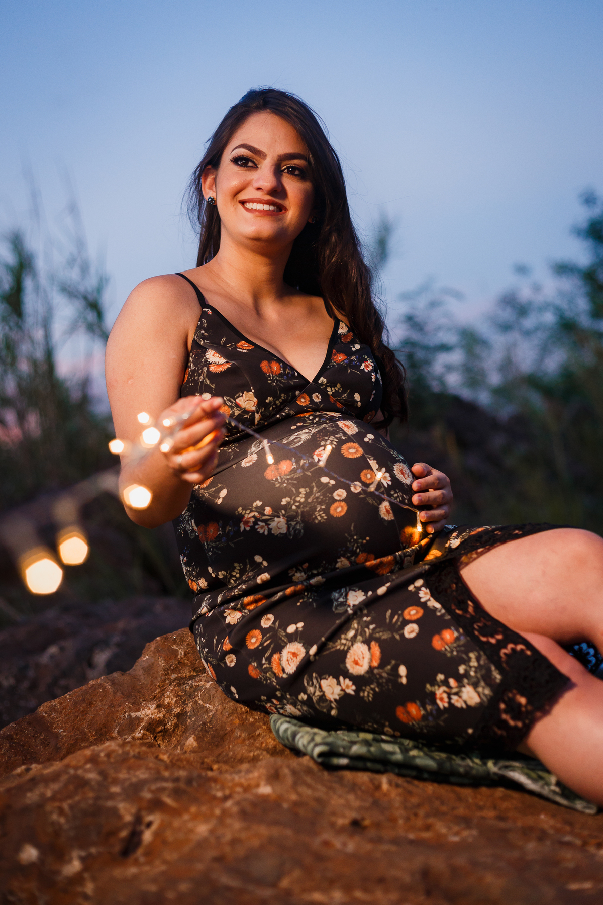 Fotografia de Gestante. Ensaio da Natália, em Araraquara São Paulo, na Pedreira. Pregnant Photography Photo. 